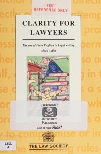 Image of Clarity for Lawyers Effective Legal Writing.pdf